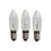Drei LED-Spitzkerzen