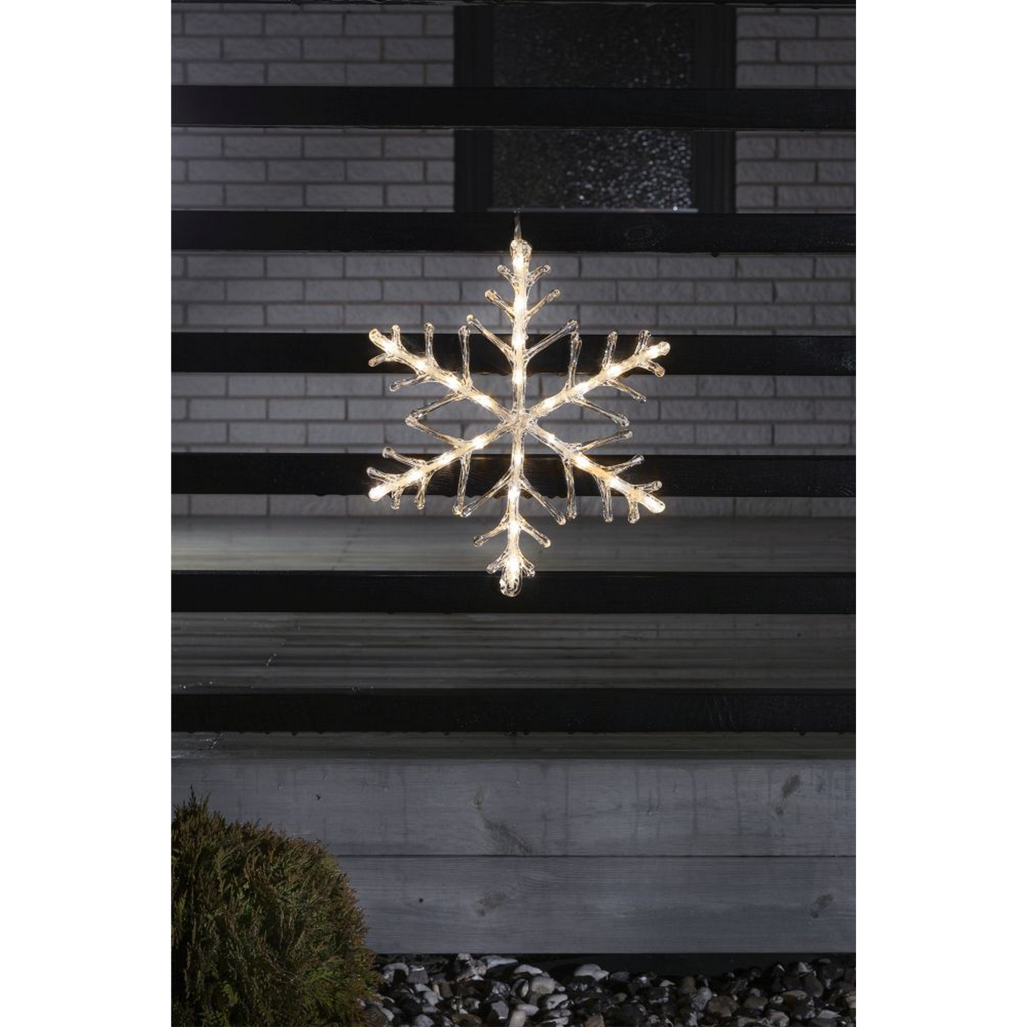 LED-Acryl 'Schneeflocke' 24 LEDs warmweiß 40 x 40 cm + product picture