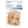 45 Mini-Wäscheklammern aus Holz in Verpackung