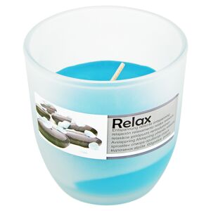 Duftkerze im Glas "Relax" blau