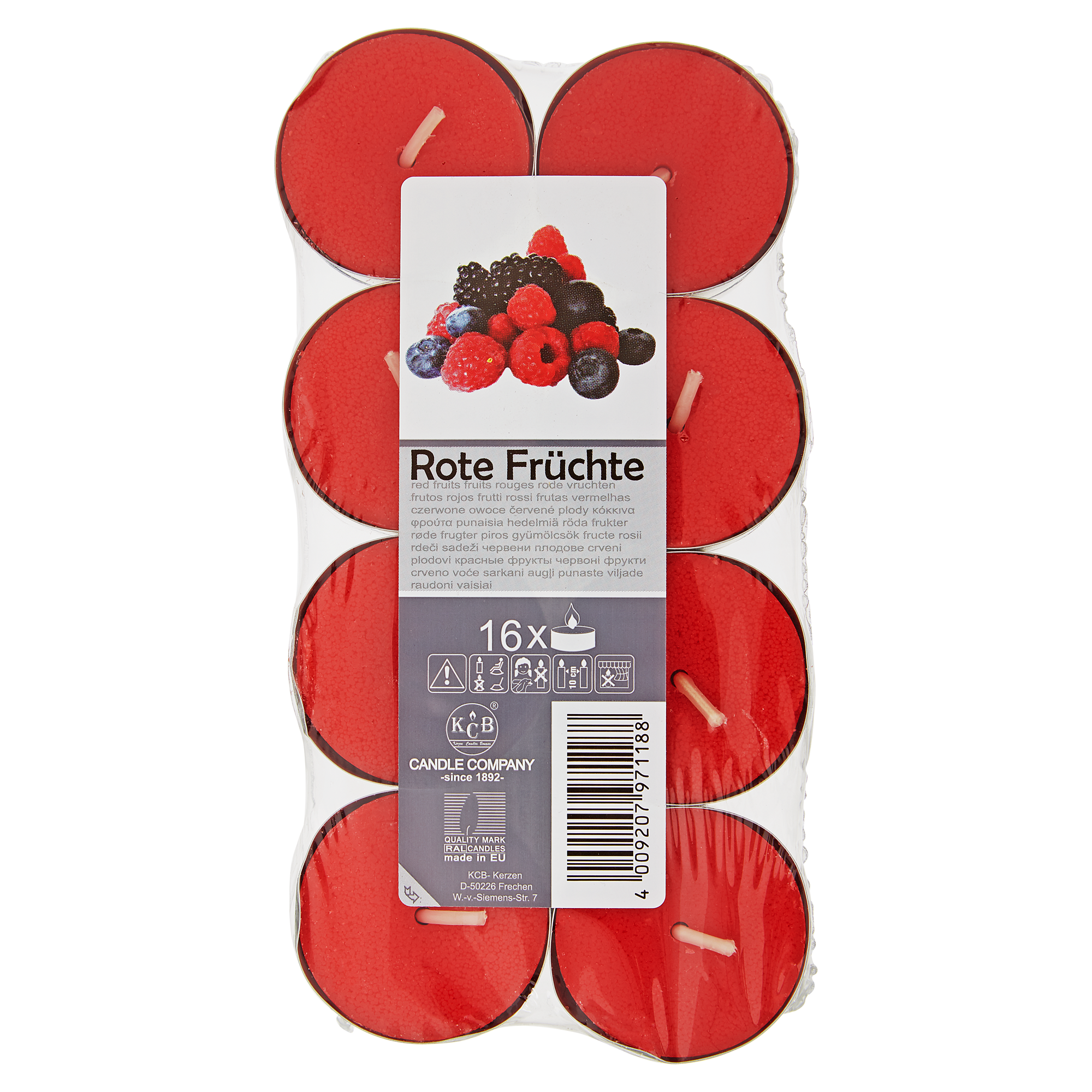 Duftteelicht Rote Früchte 16 Stück + product picture