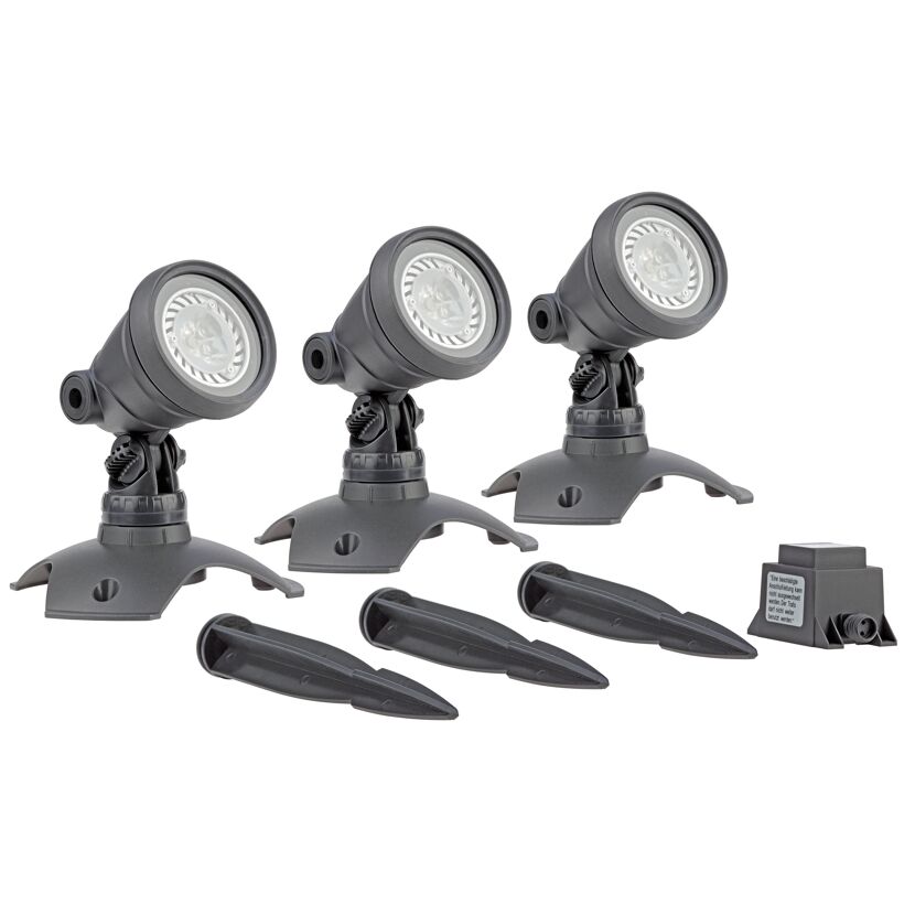 Unterwasserbeleuchtung 'LunAqua 3 LED' 3er-Set
