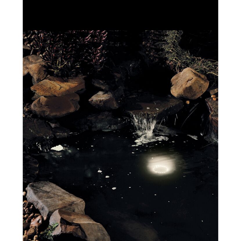 LED-Leuchtring für Wasserspielpumpen, mit Adapter