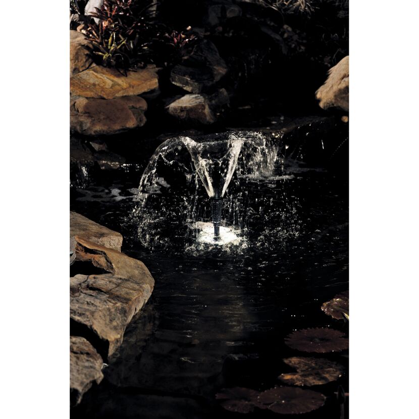 LED-Leuchtring für Wasserspielpumpen, mit Adapter