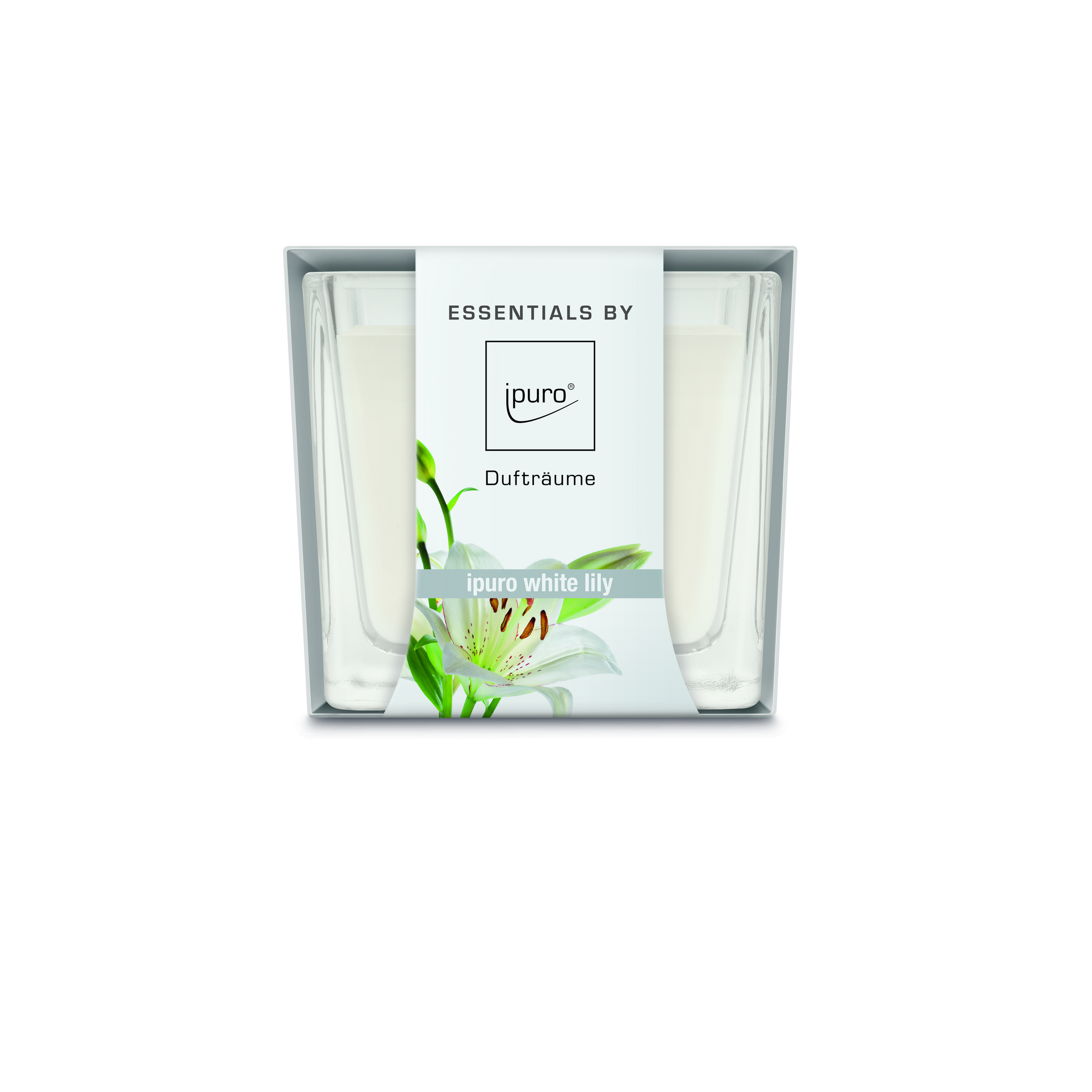 Duftkerze 'Essentials white lily' 125 g + product picture