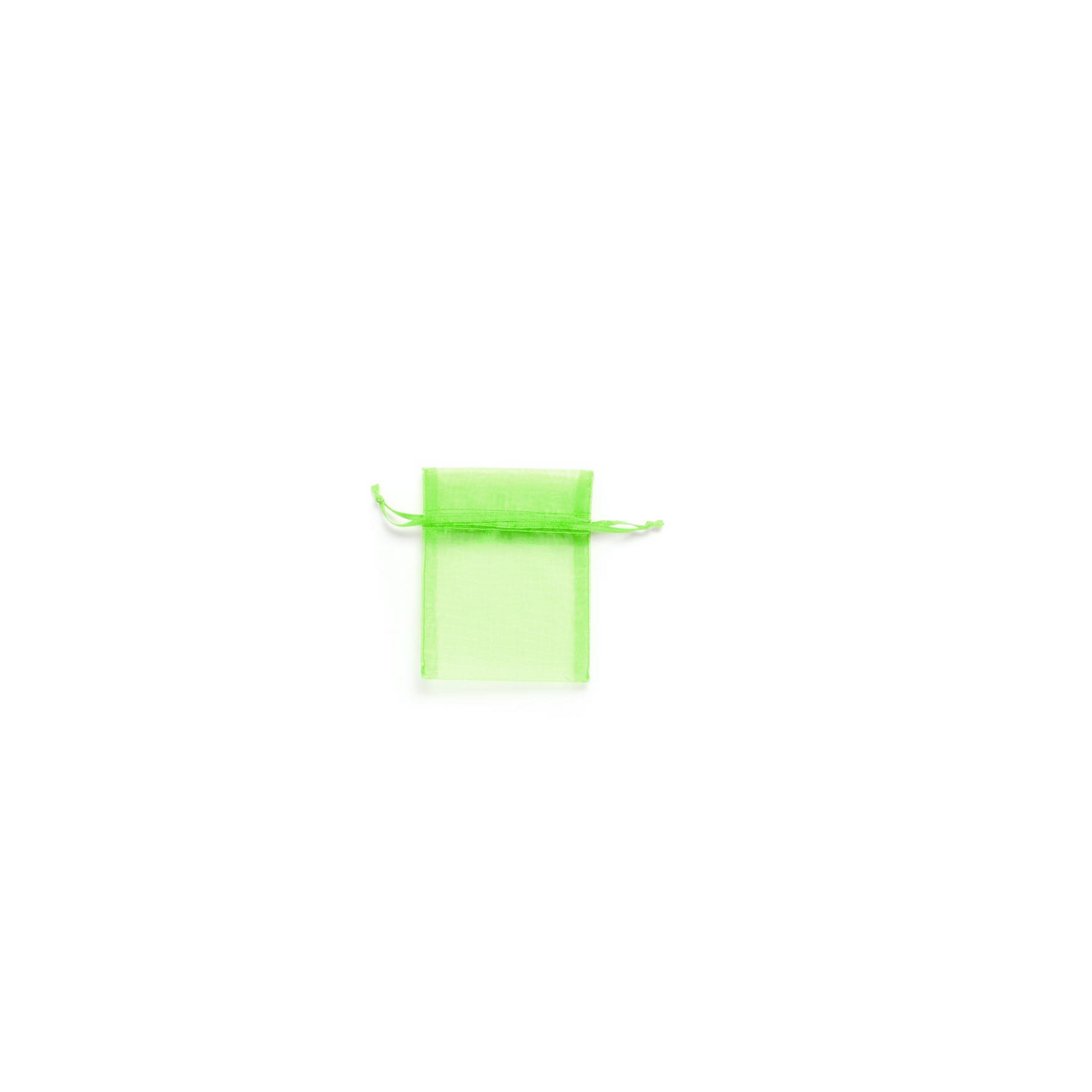 Organzasäckchen, hellgrün,  80 x 100 mm, 6 Stück + product picture