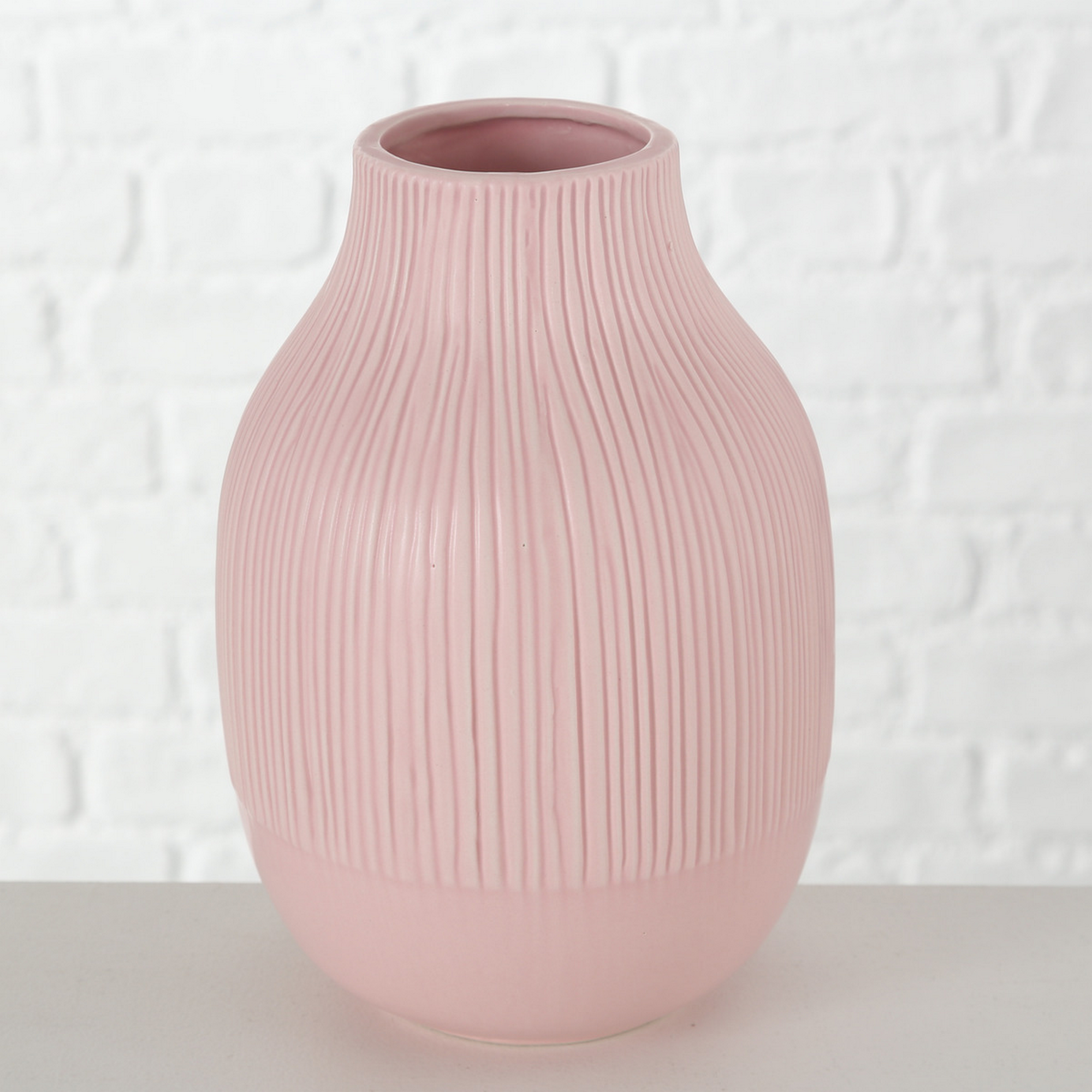 Vase 'Bresca' Keramik Ø 14 x 21 cm 2 Farben sortiert + product picture