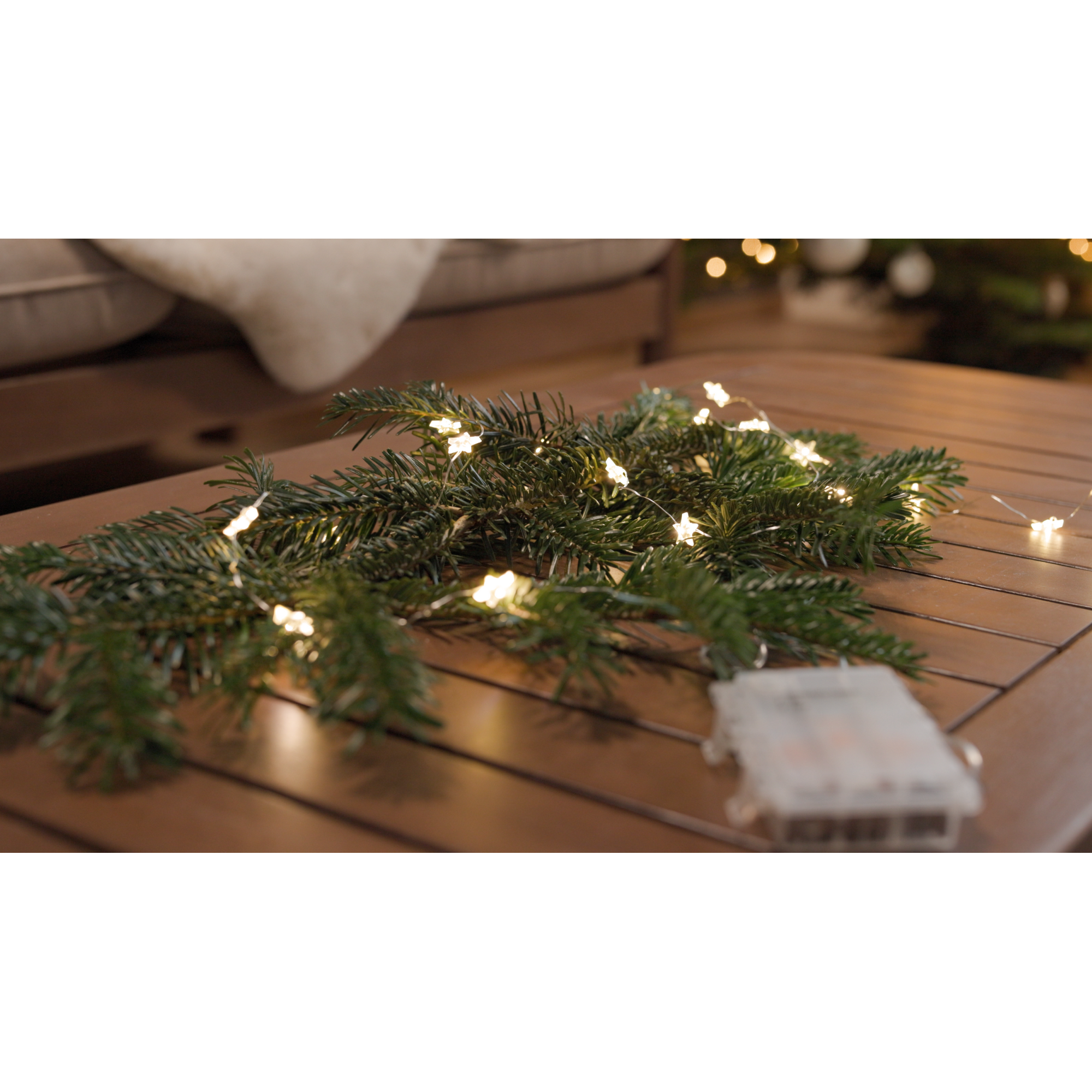 LED-Draht-Lichterkette 'Sterne' 20 LEDs warmweiß 150 cm