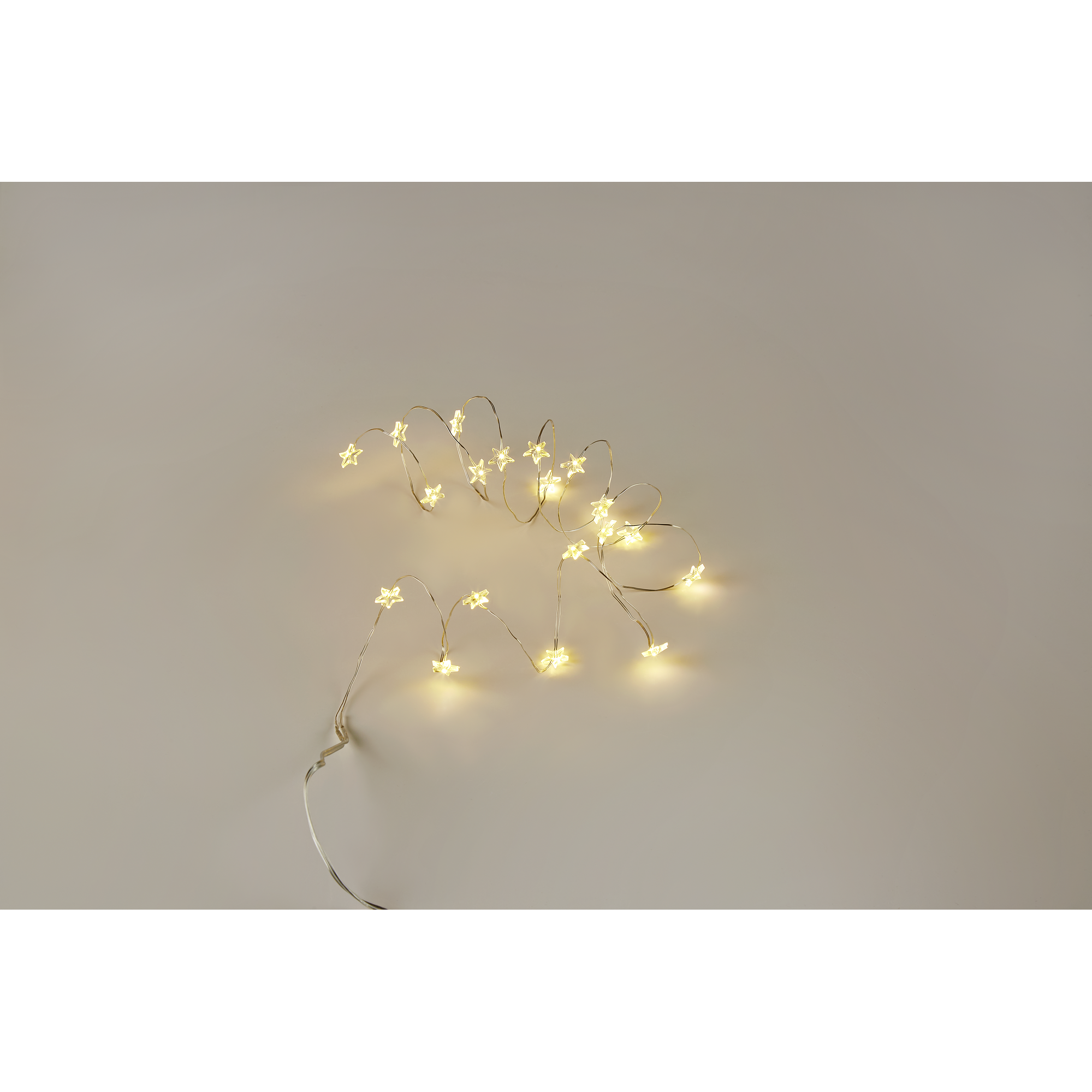 LED-Draht-Lichterkette 'Sterne' 20 LEDs warmweiß 150 cm + product picture
