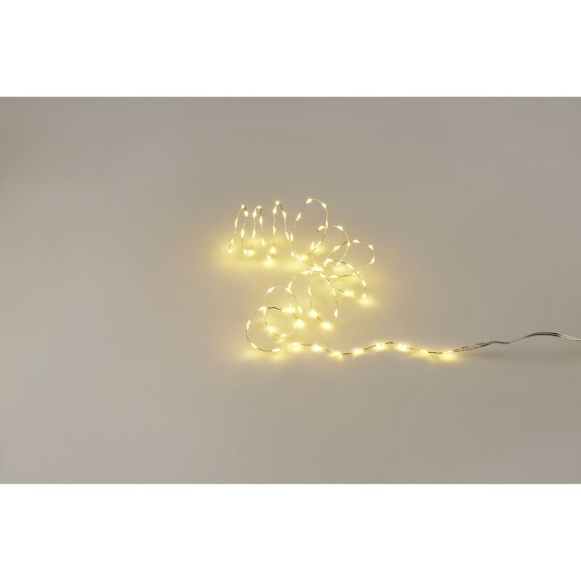 Warmweiße Lichterkette mit 80 LEDs