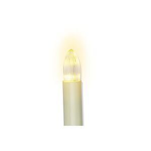 LED-Schaftkerzen-Lichterkette 25 LEDs warmweiß 1680 cm