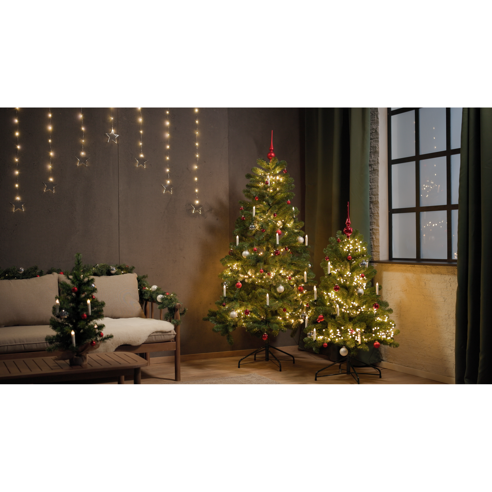 LED-Globe-Lichterkette 380 LEDs warmweiß 300 cm