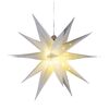LED-Leuchtstern weiß 6 LEDs warmweiß 55 x 43 x 47 cm