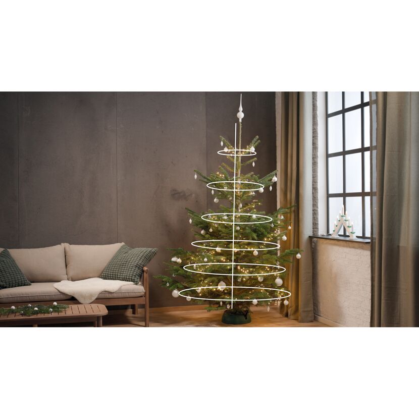 LED-Baummantel-Lichterkette 500 LEDs warmweiß 6 Stränge 150 cm