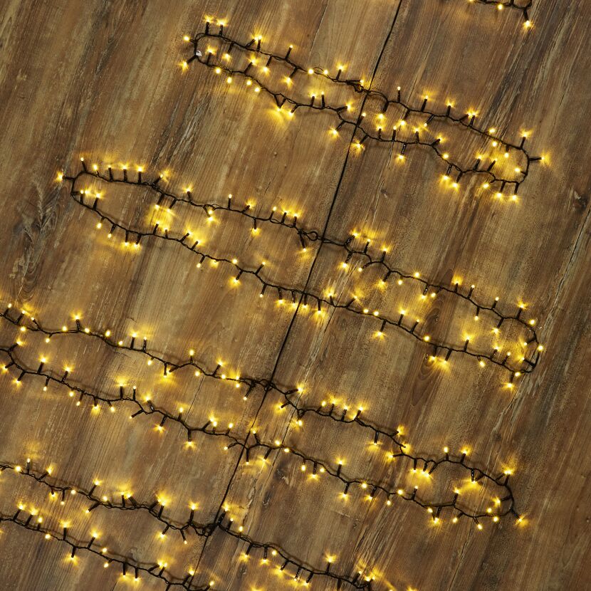 LED-Baummantel-Lichterkette 500 LEDs warmweiß 6 Stränge 150 cm