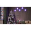 LED-Lichtervorhang 'Schneeflocke' 60 LEDs warmweiß/blau 120 cm