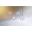 Verkleinertes Bild von LED-Lichtervorhang 'Schneeflocke' 60 LEDs warmweiß/blau 120 cm