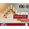 LED-Schwedenleuchter natur 7 LEDs warmweiß 39 x 30 cm