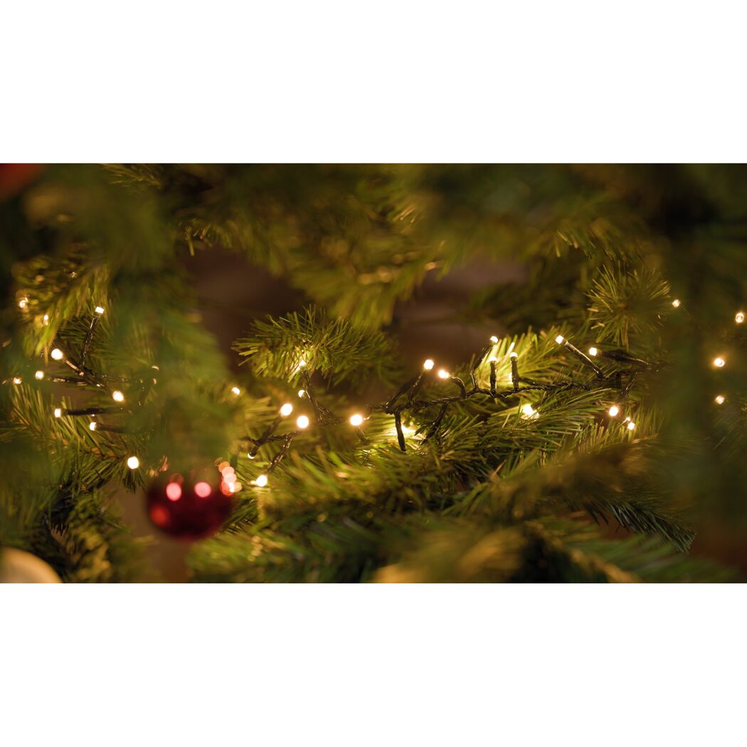 LED-Cluster-Lichterkette 360 LEDs warmweiß 450 cm