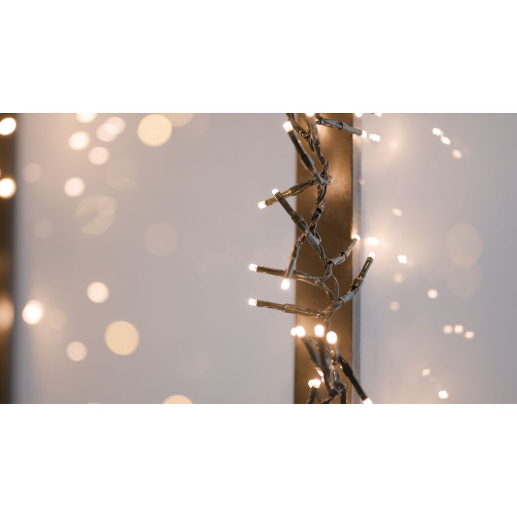 LED-Cluster-Lichterkette 360 LEDs warmweiß 450 cm