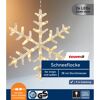 LED-Schneeflocke 24 LEDs warmweiß Ø 38 cm