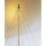 Verkleinertes Bild von LED-Fahnenmast-Lichterkette 400 LEDs warmweiß 8 Stränge 800 cm