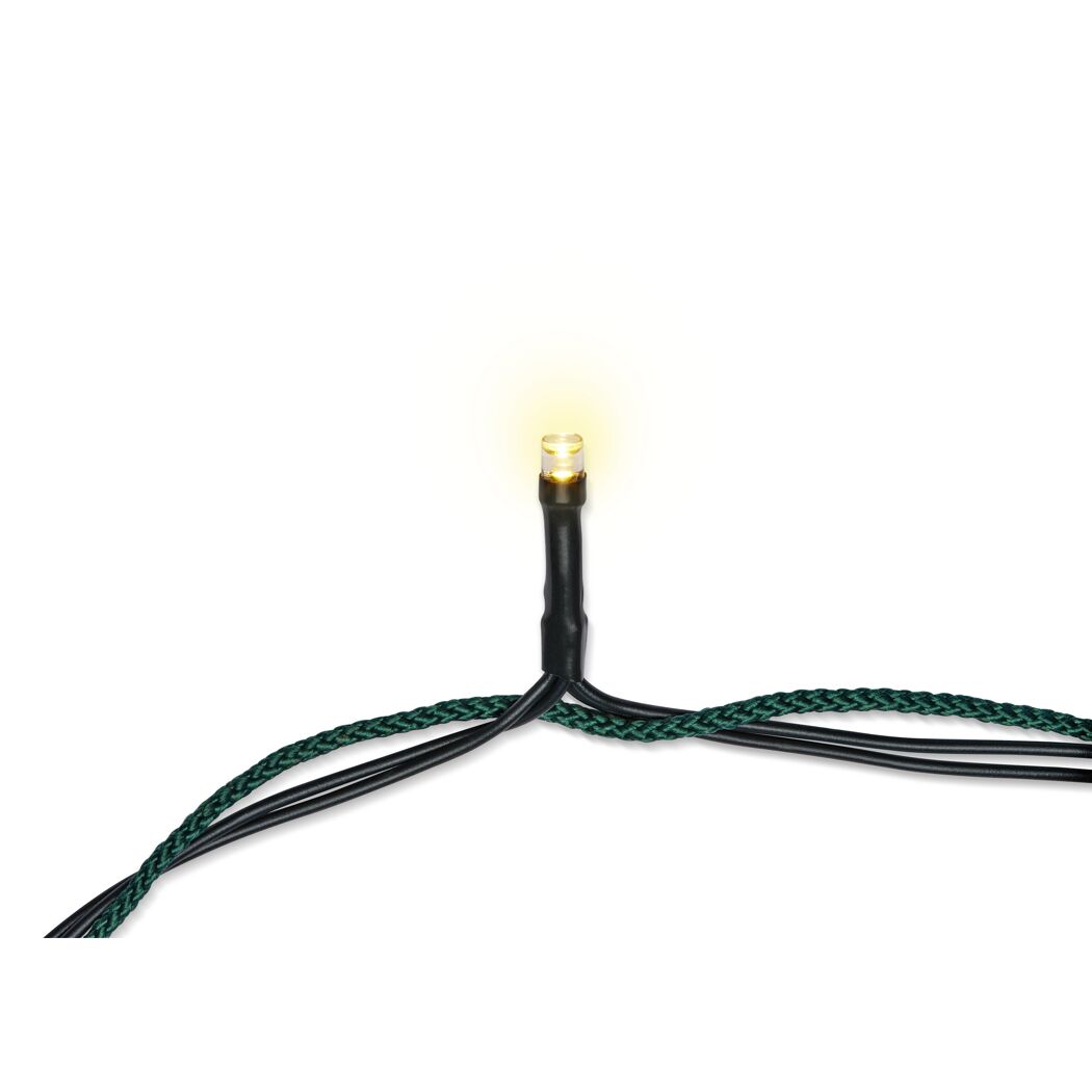 LED-Fahnenmast-Lichterkette 400 LEDs warmweiß 8 Stränge 800 cm