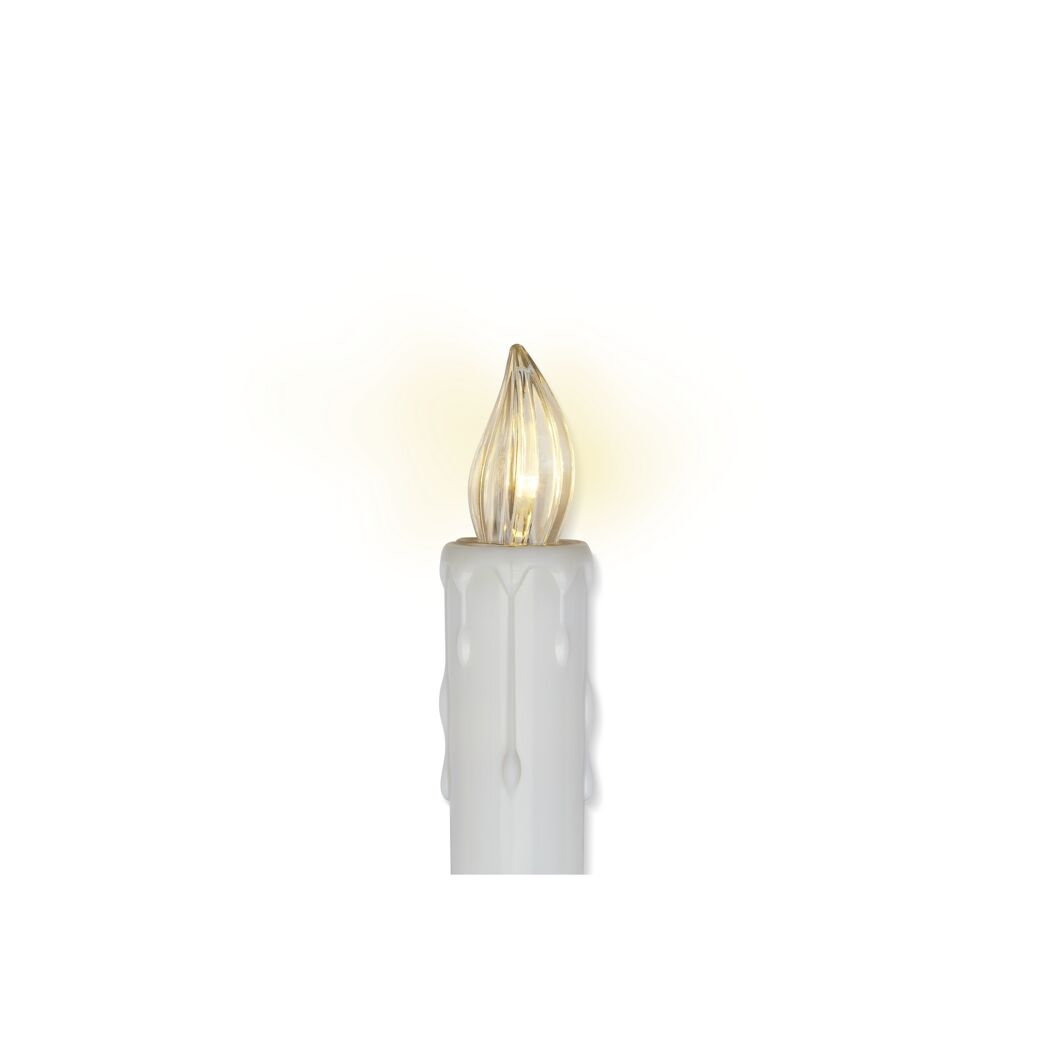 LED-Schaftkerze Weiß