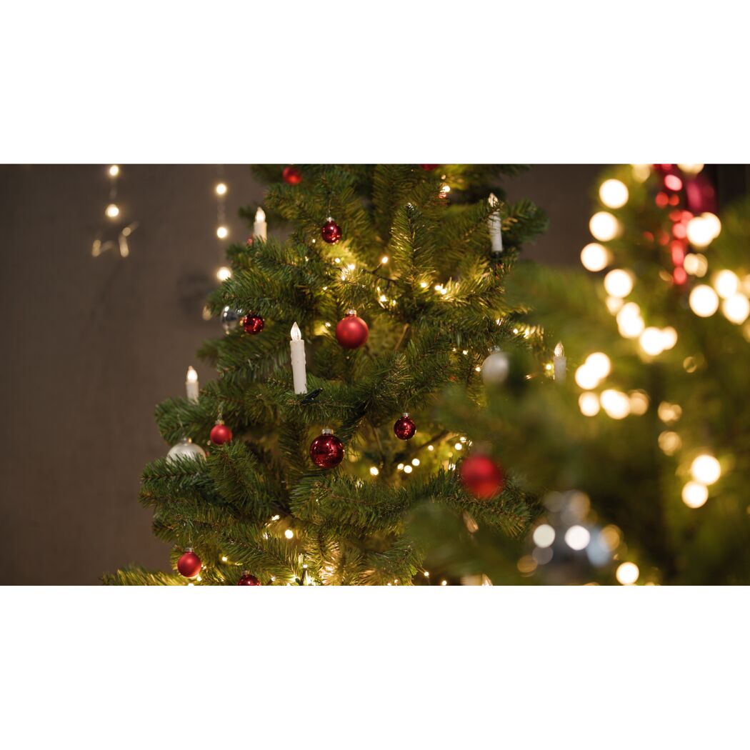 LED-Schaftkerzen 10 LEDs warmweiß Ø 1,7 x 10,5 cm 10 Stück