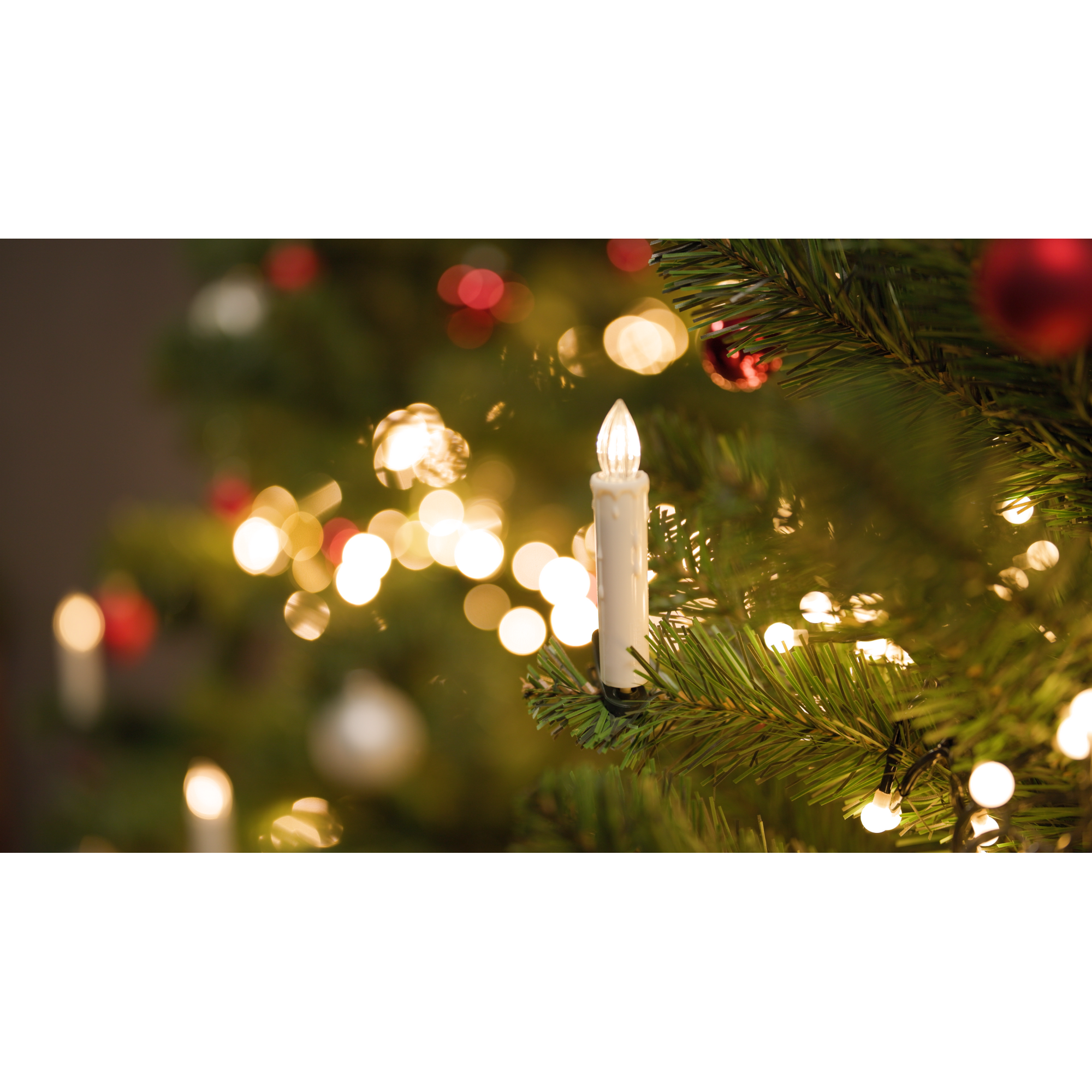 LED-Schaftkerzen 10 LEDs warmweiß Ø 1,7 x 10,5 cm 10 Stück