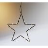 LED-Leuchtstern schwarz 20 LEDs warmweiß Ø 18 cm