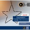 LED-Leuchtstern schwarz 20 LEDs warmweiß Ø 18 cm