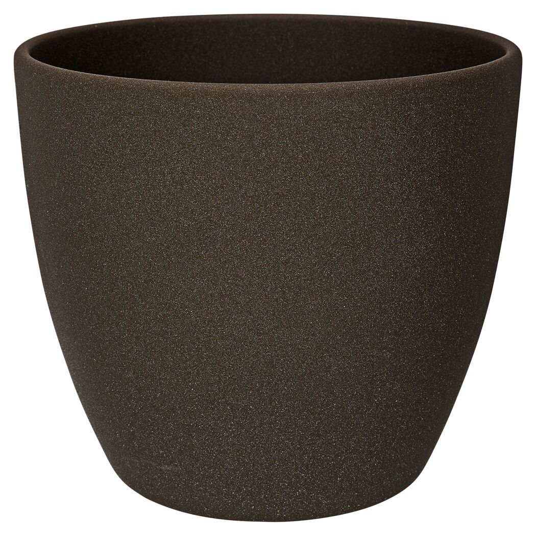 Übertopf 'Madrid' dunkelgrau Ø 19 cm