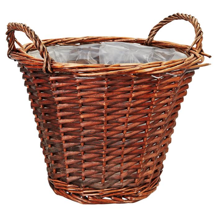 Pflanzkorb "Davos" 25 cm braun