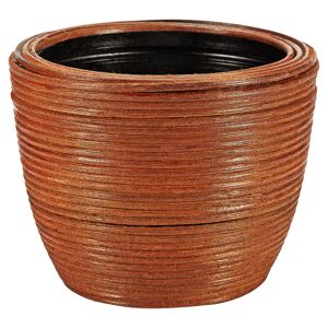Rattan-Übertopf 'Male' Ø 15 cm braun