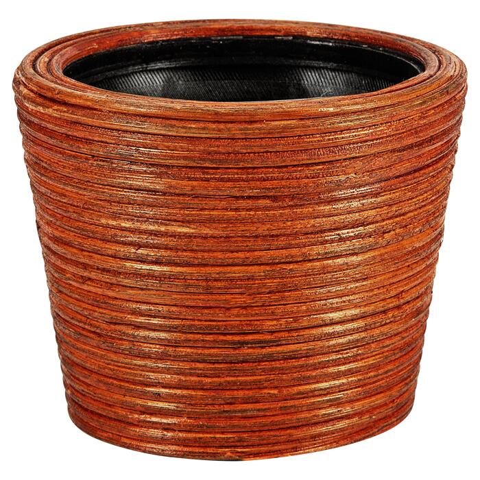 RattanÜbertopf 'Uliga' braun Ø 23,5 cm