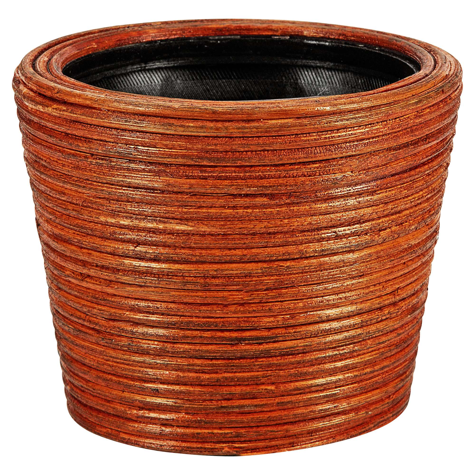 Brauner Rattantopf UliGa, 17 cm.