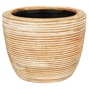 Rattan-Übertopf 'Male' Ø 15 cm hellbraun