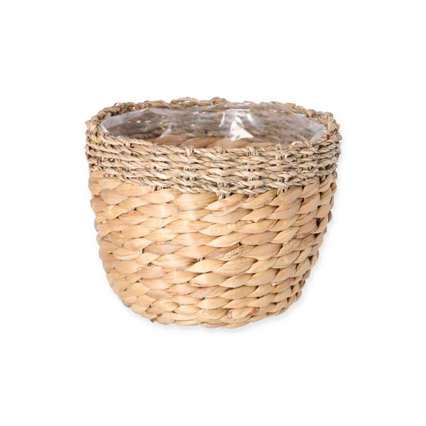 Übertopf Wasserhyazinthe/Seegras Ø 26 x 19 cm