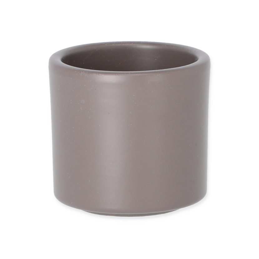 Übertopf Cari 7cm, Taupe