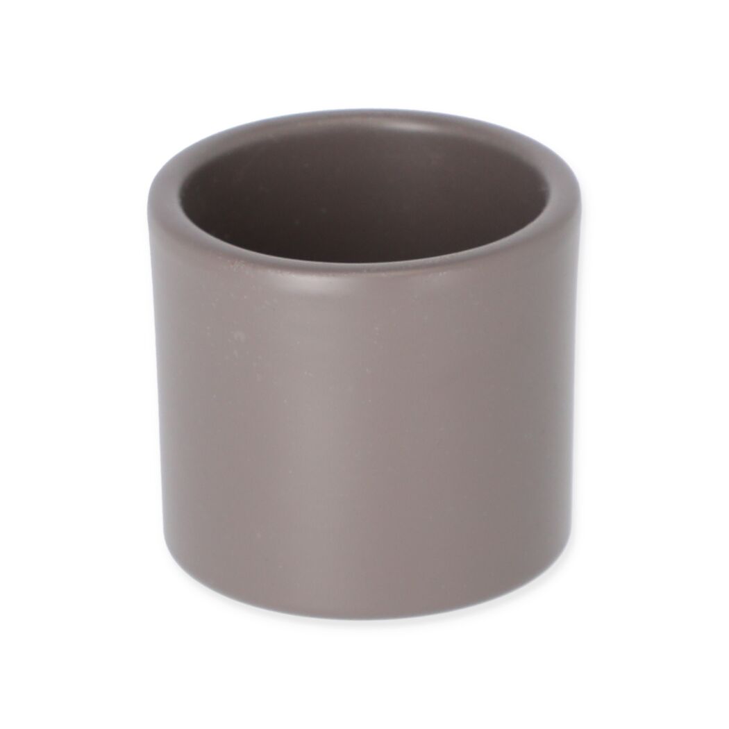 Übertopf Cari 7cm, Taupe