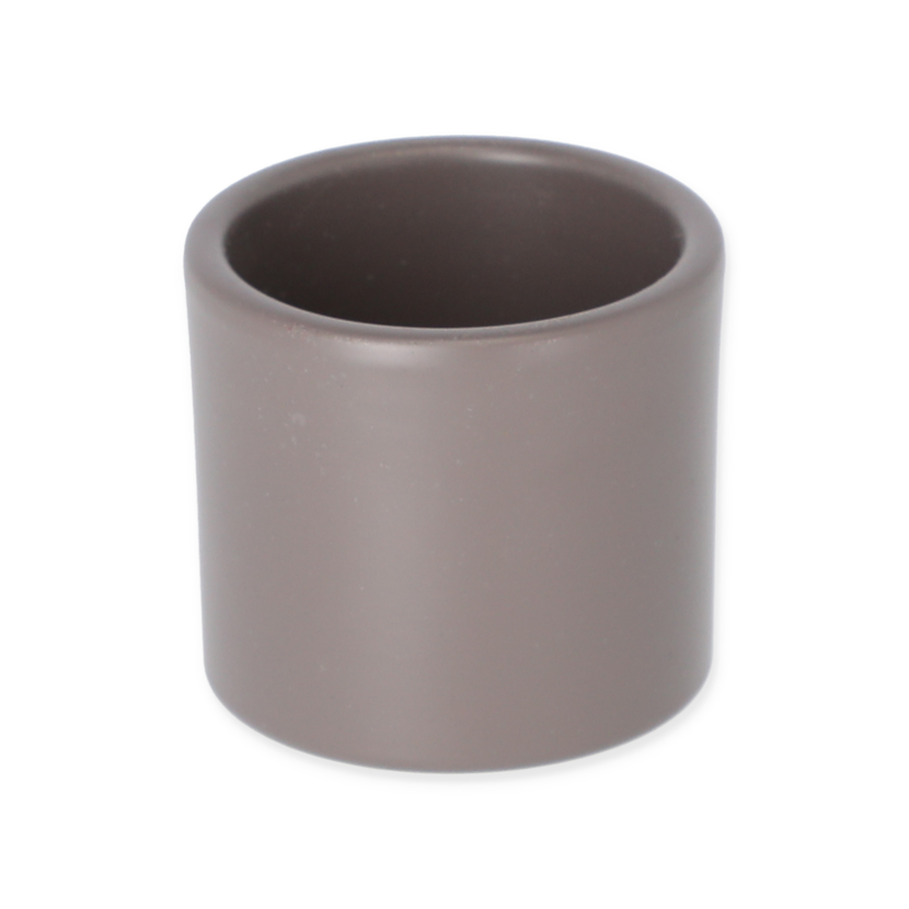 Übertopf Cari 7cm, Taupe