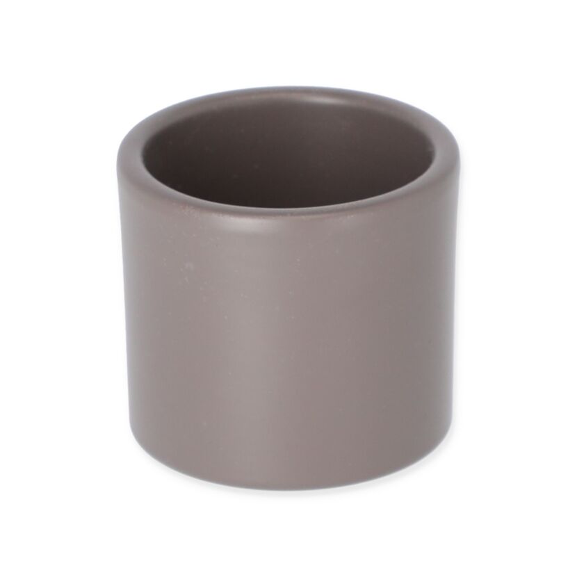 Übertopf Cari 7cm, Taupe