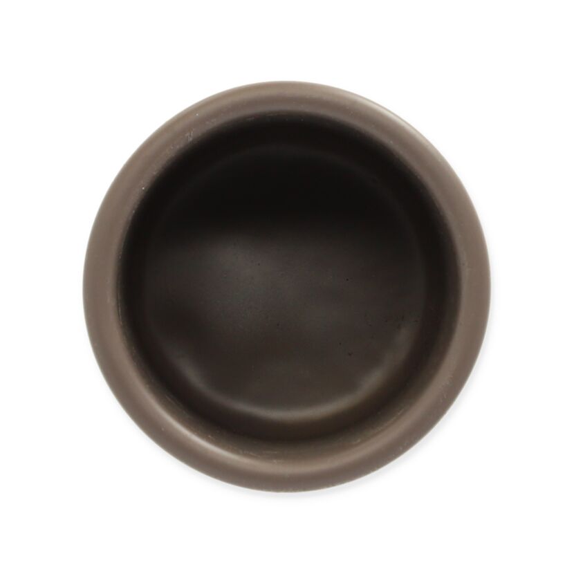 Übertopf Cari 7cm, Taupe