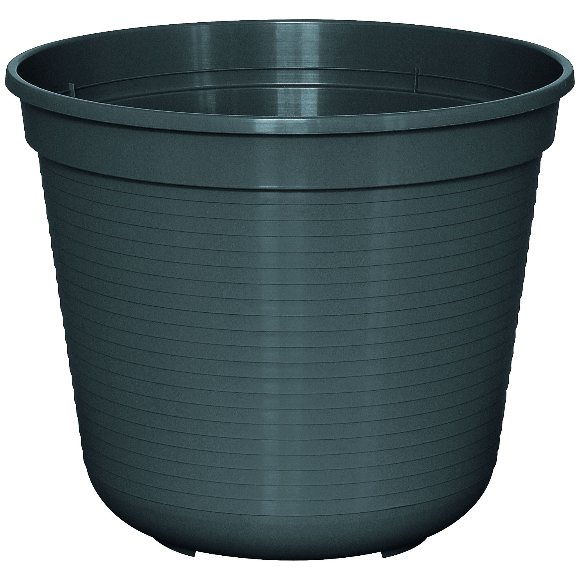 Anthrazitfarbener Blumentopf