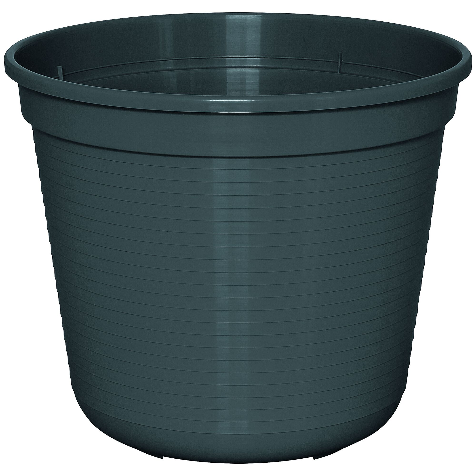 Anthrazitfarbener Blumentopf