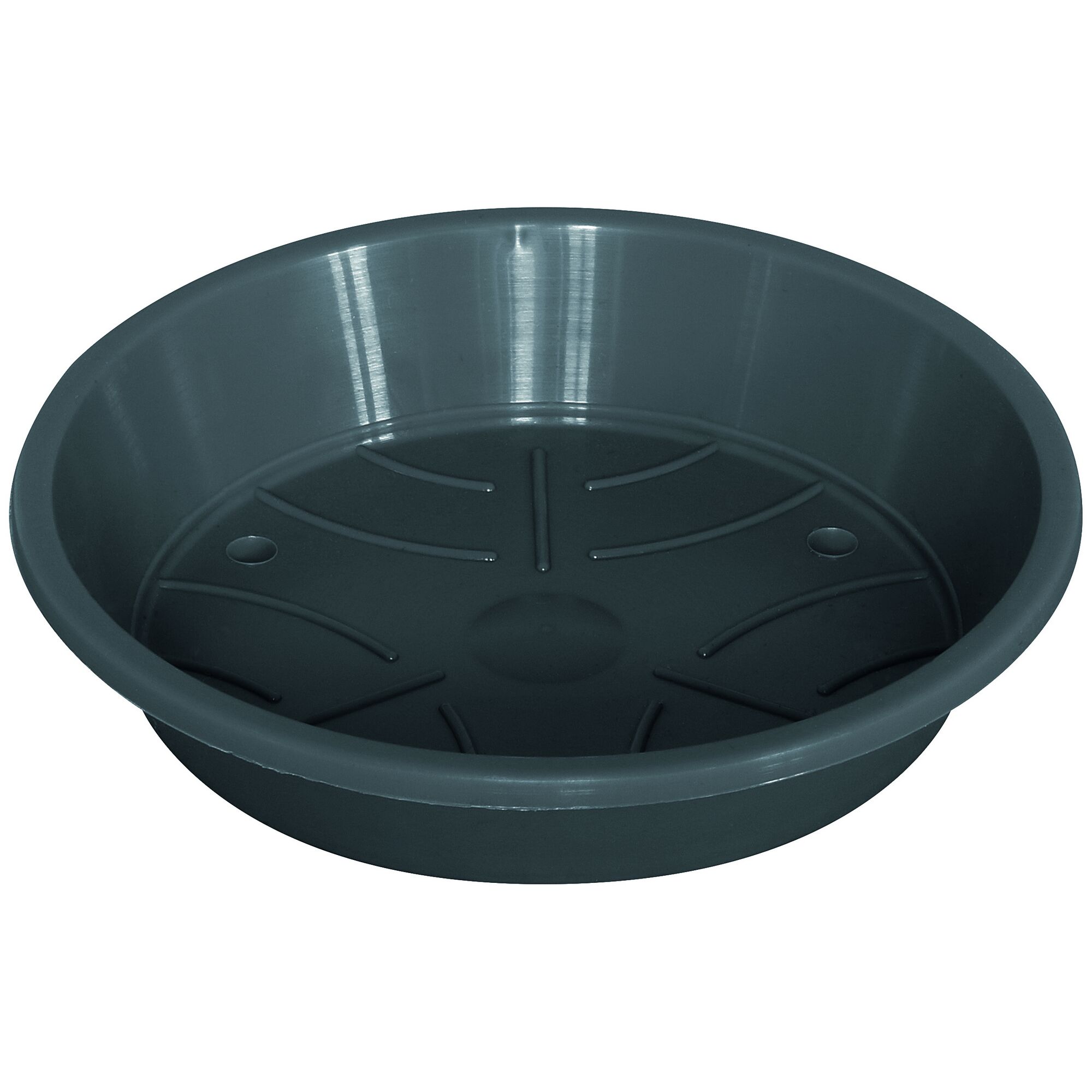 Anthrazitfarbener Untersetzer