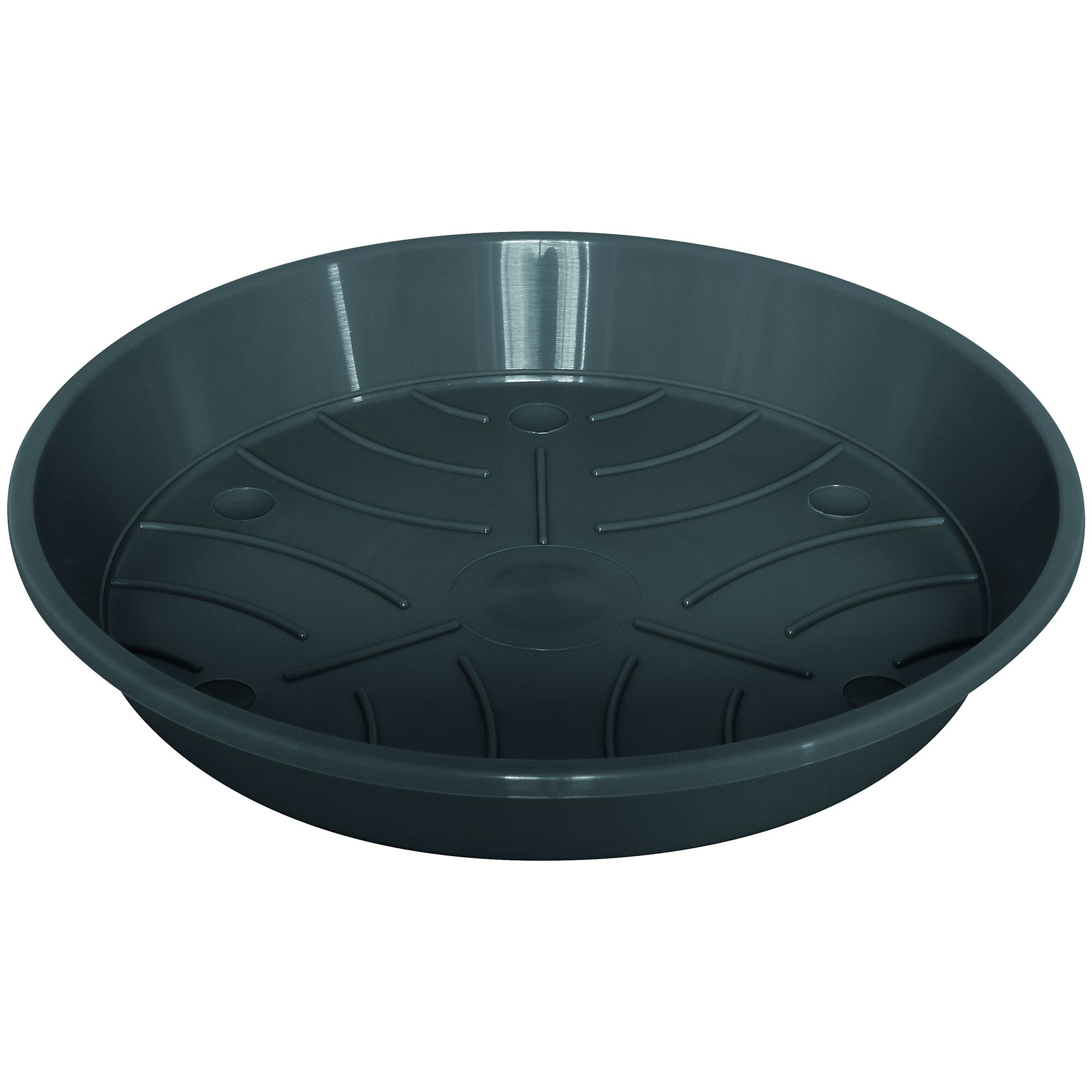 Anthrazitfarbener Untersetzer