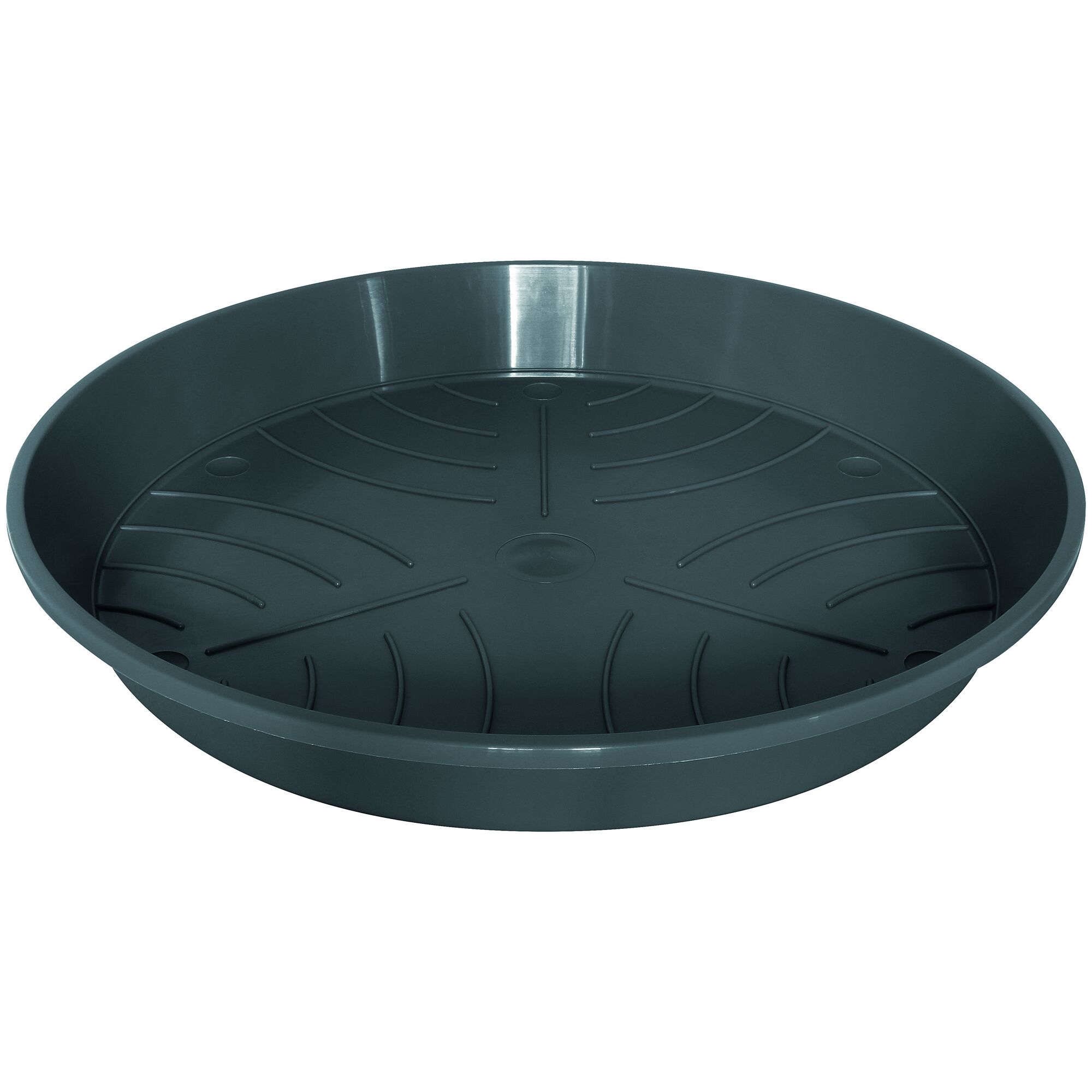 Anthrazitfarbener Untersetzer