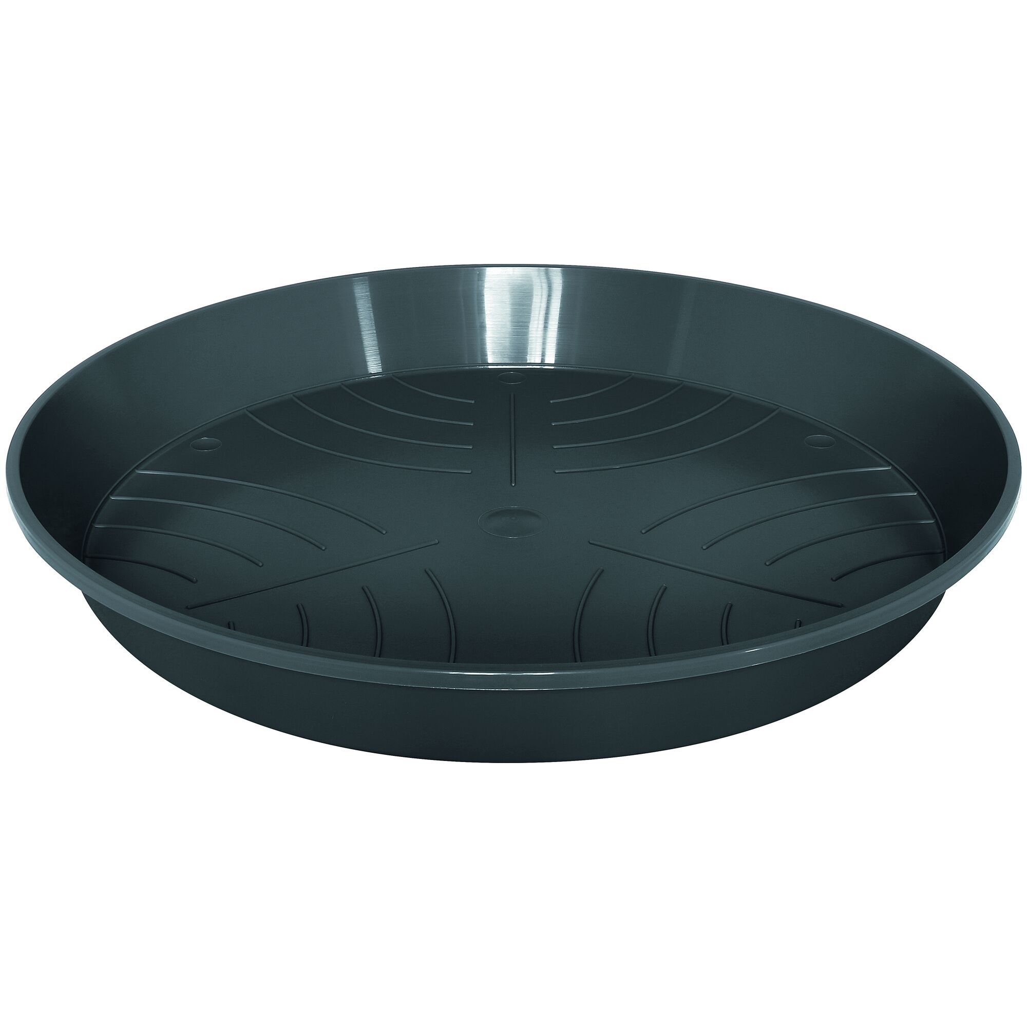 Anthrazitfarbener Untersetzer